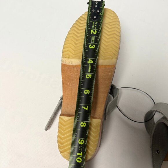 SVEN Original Grey Leaf Punch Leather Clogs – 7.5/8 Womens NARROW Fit - Picture 8 of 10